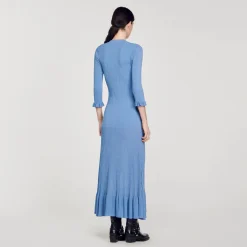 Sandro Paris Vestidos-Vestido Longo De Malha