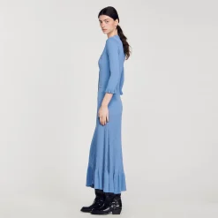 Sandro Paris Vestidos-Vestido Longo De Malha
