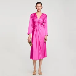 Sandro Paris Vestidos-Vestido Longo Drapeado