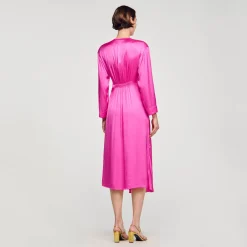 Sandro Paris Vestidos-Vestido Longo Drapeado