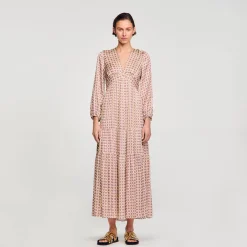 Sandro Paris Vestidos-Vestido Longo Estampado