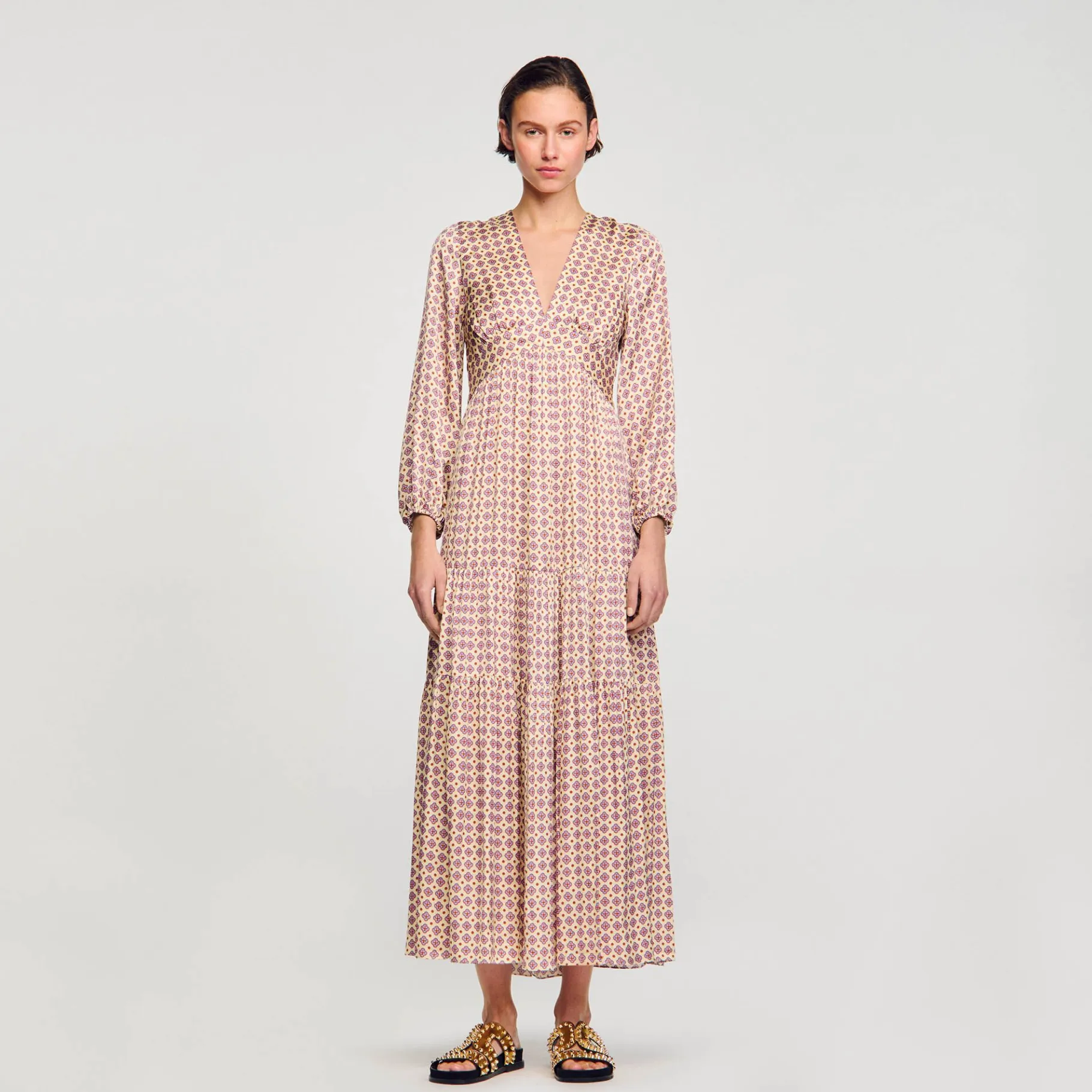 Sandro Paris Vestidos-Vestido Longo Estampado