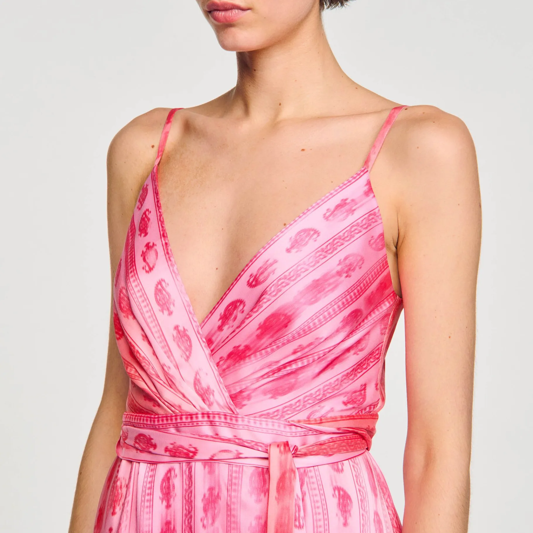 Sandro Paris Conjuntos-Vestido Midi Com No Na Cintura