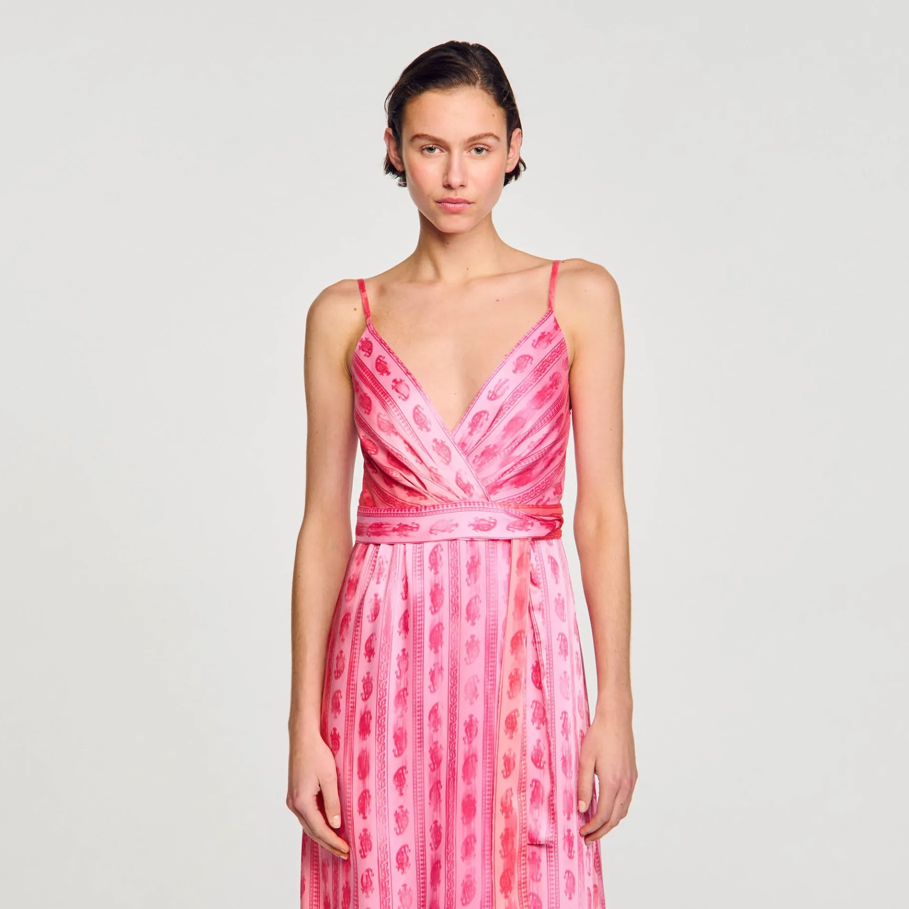 Sandro Paris Conjuntos-Vestido Midi Com No Na Cintura