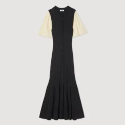 Sandro Paris Vestidos-Vestido Midi De Malha