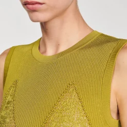 Sandro Paris Vestidos-Vestido Midi De Malha